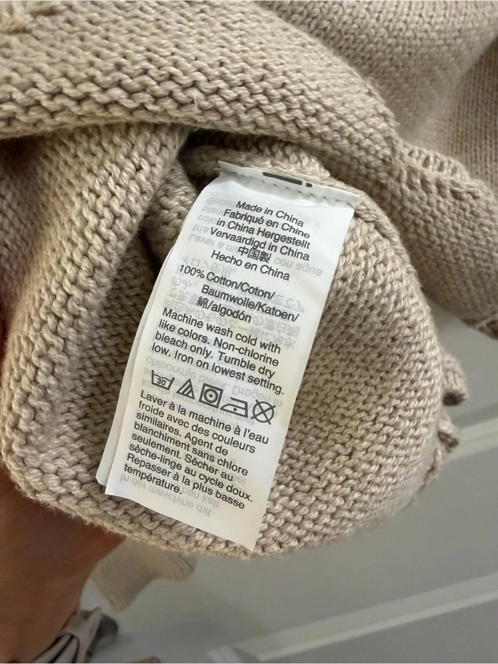 J. Crew Women's Cream Scallop-Hem Crewneck Sweater